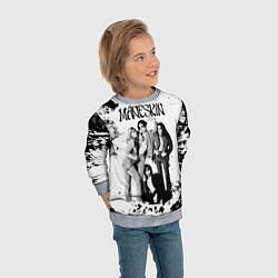 Свитшот детский Maneskin Монэскин, рок - группа, цвет: 3D-меланж — фото 2