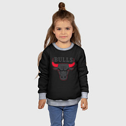 Свитшот детский CHICAGO BULLS ЧИКАГО БУЛЛС ЯРОСТЬ БЫКА, цвет: 3D-меланж — фото 2