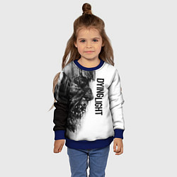 Свитшот детский DYING LIGHT BLACK & WHITE ZOMBIE FACE, цвет: 3D-синий — фото 2