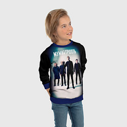 Свитшот детский Состав группы Мумий Тролль, цвет: 3D-синий — фото 2