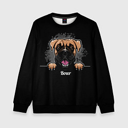 Свитшот детский Боксёр Boxer, цвет: 3D-черный