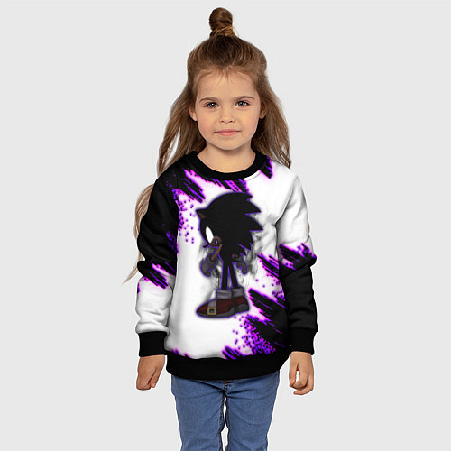 Детский свитшот SONIC DARK СОНИК / 3D-Черный – фото 4