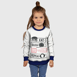 Свитшот детский Roblox repeat, цвет: 3D-синий — фото 2