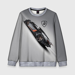 Свитшот детский Lamborghini - не для всех!, цвет: 3D-меланж