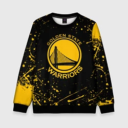 Свитшот детский GOLDEN STATE WARRIORS? , БРЫЗГИ КРАСОК, цвет: 3D-черный