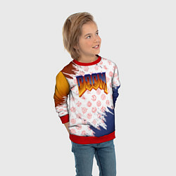 Свитшот детский RUNES DOOM LOGO, цвет: 3D-красный — фото 2