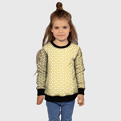Свитшот детский Цветок Жизни золото, цвет: 3D-черный — фото 2