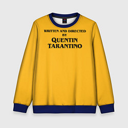 Свитшот детский Срежиссировано Квентином Тарантино, цвет: 3D-синий