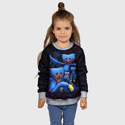 Свитшот детский Huggy Wuggy: Players, цвет: 3D-меланж — фото 2