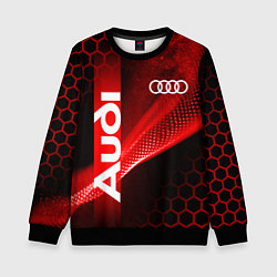 Детский свитшот AUDI АУДИ SPORT СПОРТ RED AND BLACK