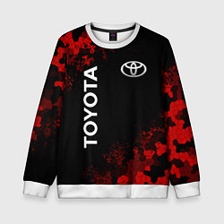 Детский свитшот TOYOTA MILITARY PIXEL BLACK RED