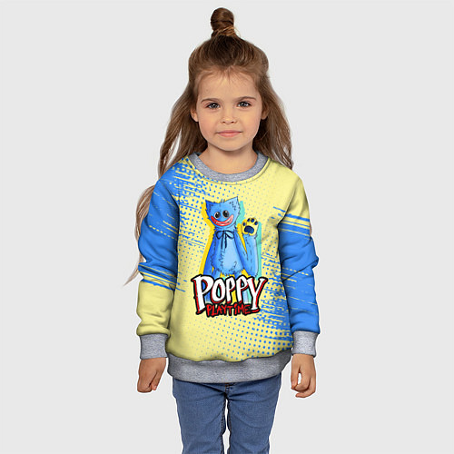 Детский свитшот POPPY PLAYTIME / 3D-Меланж – фото 4