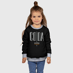 Свитшот детский Coda - Led Zeppelin, цвет: 3D-меланж — фото 2