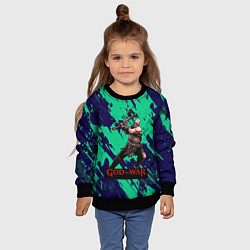 Свитшот детский Год оф Вар Кратос с топаром, цвет: 3D-черный — фото 2