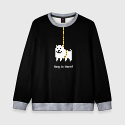 Свитшот детский UNDERTALE DOG НА КАНАТЕ, цвет: 3D-меланж