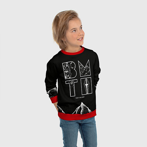 Детский свитшот Thats the spirit BMTH / 3D-Красный – фото 3