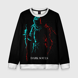 Свитшот детский Dark Souls NEON Силуэт, цвет: 3D-белый