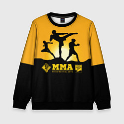 Свитшот детский ММА Mixed Martial Arts, цвет: 3D-черный