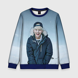 Свитшот детский MIN YOONGI BTS WINTER, цвет: 3D-синий