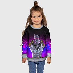 Свитшот детский JOJO KILLER QUEEN КОРОЛЕВА УБИЙЦА FIRE STYLE, цвет: 3D-меланж — фото 2