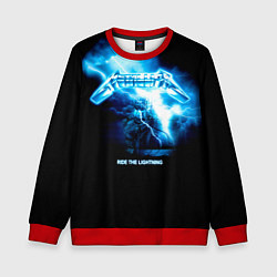 Свитшот детский Ride the Lightning Metallica, цвет: 3D-красный