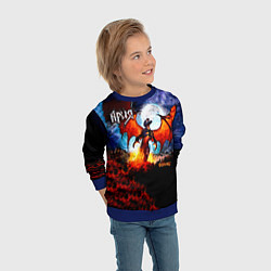 Свитшот детский Феникс - Ария, цвет: 3D-синий — фото 2
