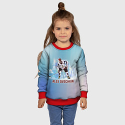 Свитшот детский Хоккеист Александр Овечкин, цвет: 3D-красный — фото 2