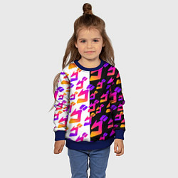 Свитшот детский JOJO BIZARRE ADVENTURE ДЖО ДЖО УЗОР, цвет: 3D-синий — фото 2