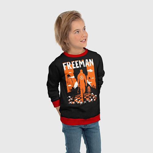 Детский свитшот Walkin Freeman / 3D-Красный – фото 3
