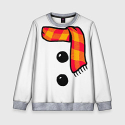 Свитшот детский Snowman Outfit, цвет: 3D-меланж