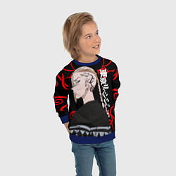 Свитшот детский ДРАКЕН ИЗ ТОСВЫ ТОКИЙСКИЕ, цвет: 3D-синий — фото 2