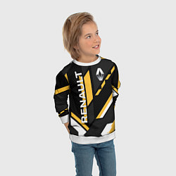 Свитшот детский RENAULT GEOMETRY SPORT, цвет: 3D-белый — фото 2