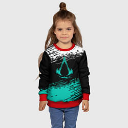 Свитшот детский Assassins creed Valhalla убийца, цвет: 3D-красный — фото 2