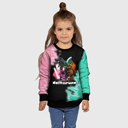 Свитшот детский Deltarune - Персонажи, цвет: 3D-черный — фото 2