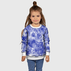 Свитшот детский Тигр гжель, цвет: 3D-белый — фото 2