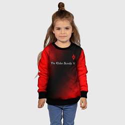 Свитшот детский SKYRIM - Tie-Dye, цвет: 3D-черный — фото 2