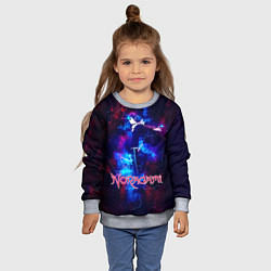 Свитшот детский Ято космический Бездомный Бог, цвет: 3D-меланж — фото 2