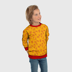 Свитшот детский Пиццерия, цвет: 3D-красный — фото 2