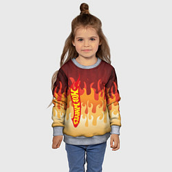 Свитшот детский Hot Wheels Fire 2D, цвет: 3D-меланж — фото 2