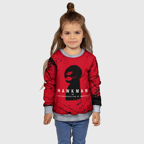 Детский свитшот HAWKMAN BERSERK / 3D-Меланж – фото 4
