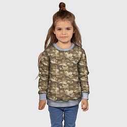 Свитшот детский Бегущие Дикие Лошади, цвет: 3D-меланж — фото 2