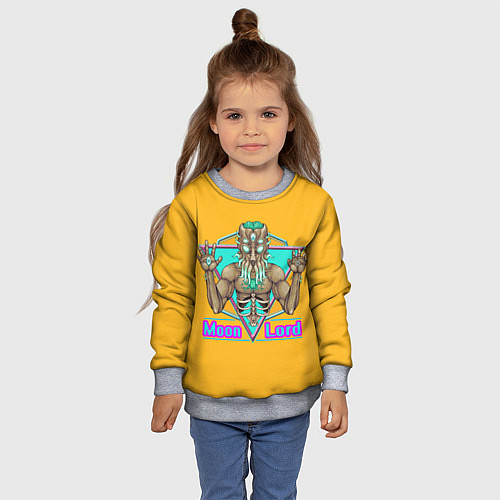 Детский свитшот Moon lord / 3D-Меланж – фото 4