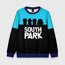 Свитшот детский Южный парк персонажи South Park, цвет: 3D-синий