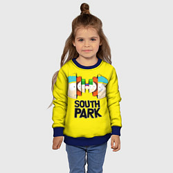 Свитшот детский South Park - Южный парк персонажи, цвет: 3D-синий — фото 2