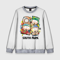 Свитшот детский South Park - Южный парк краски, цвет: 3D-меланж