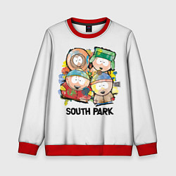 Свитшот детский South Park - Южный парк краски, цвет: 3D-красный