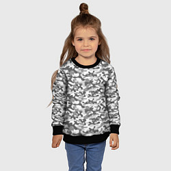 Свитшот детский Серый Городской Камуфляж, цвет: 3D-черный — фото 2