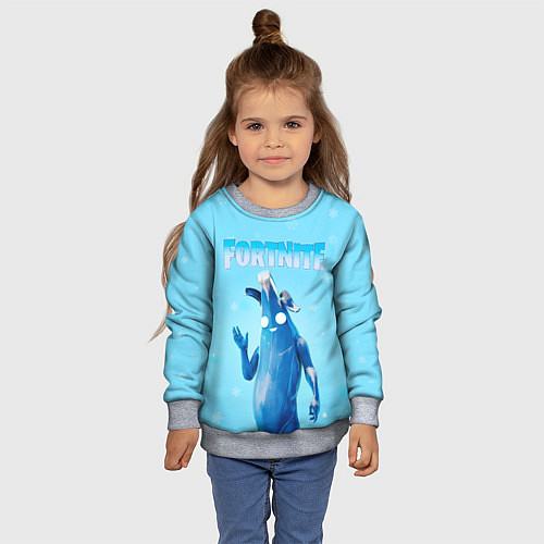 Детский свитшот Frozen Peely Банан / 3D-Меланж – фото 4