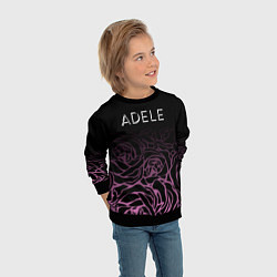 Свитшот детский Adele Розы, цвет: 3D-черный — фото 2