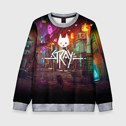 Свитшот детский Stray: Poster, цвет: 3D-меланж